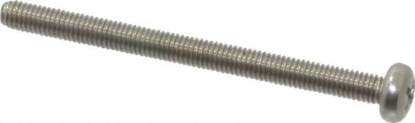 Value Collection - M3x0.50 Metric Coarse, 40mm Length Under Head Phillips Drive Machine Screw - Pan Head, Grade 18-8 & A2 Stainless Steel, Uncoated, Without Washer - Americas Industrial Supply