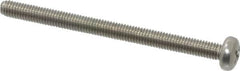 Value Collection - M3x0.50 Metric Coarse, 40mm Length Under Head Phillips Drive Machine Screw - Pan Head, Grade 18-8 & A2 Stainless Steel, Uncoated, Without Washer - Americas Industrial Supply