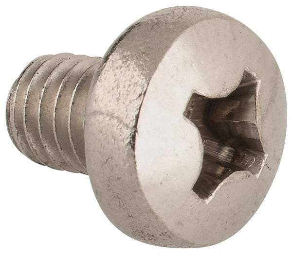 Value Collection - M6x1.00 Metric Coarse, 8mm Length Under Head Phillips Drive Machine Screw - Pan Head, Grade 18-8 & A2 Stainless Steel, Uncoated, Without Washer - Americas Industrial Supply