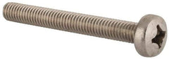 Value Collection - M6x1.00 Metric Coarse, 50mm Length Under Head Phillips Drive Machine Screw - Pan Head, Grade 18-8 & A2 Stainless Steel, Uncoated, Without Washer - Americas Industrial Supply