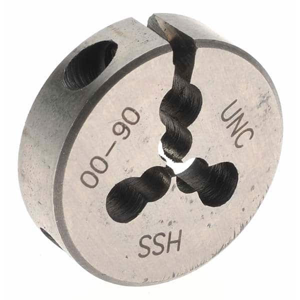 Gyros Precision Tools - #00-90 UNS High Speed Steel Round Adjustable Die - Americas Industrial Supply