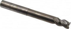 Niagara Cutter - 3/4", 1" LOC, 3/4" Shank Diam, 7" OAL, 3 Flute, Solid Carbide Square End Mill - Single End, Uncoated, Spiral Flute, 45° Helix, Centercutting, Right Hand Cut, Right Hand Flute, Series AN345 - Americas Industrial Supply