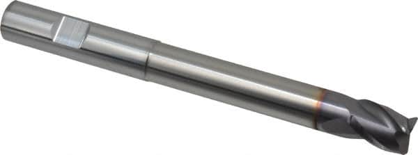 Niagara Cutter - 1/2", 3 Flute, Single End, Solid Carbide, 0.03" Corner Radius End Mill - 5" OAL, 35° Helix, Right Hand Flute, 5/8" LOC, Right Hand Cut, 3-1/8" Extended Reach - Americas Industrial Supply