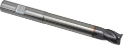 Niagara Cutter - 1/2", 3 Flute, Single End, Solid Carbide, 0.03" Corner Radius End Mill - 5" OAL, 35° Helix, Right Hand Flute, 5/8" LOC, Right Hand Cut, 3-1/8" Extended Reach - Americas Industrial Supply