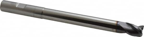 Niagara Cutter - 1/2", 3 Flute, Single End, Solid Carbide, 0.03" Corner Radius End Mill - 6" OAL, 35° Helix, Right Hand Flute, 5/8" LOC, Right Hand Cut, 4-1/8" Extended Reach - Americas Industrial Supply
