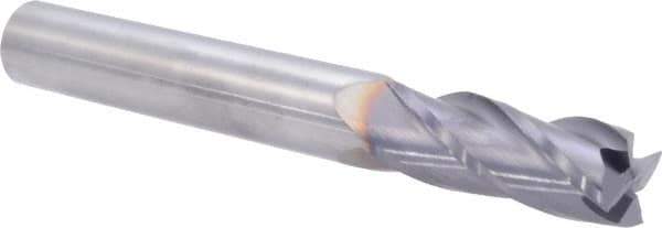 Niagara Cutter - 3/4", 2" LOC, 3/4" Shank Diam, 6" OAL, 4 Flute, Solid Carbide Square End Mill - Single End, TiAlN Finish, 30° Helix, Centercutting - Americas Industrial Supply