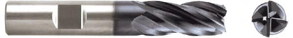 Niagara Cutter - 5/8", 4 Flute, Single End, Solid Carbide, 0.03" Corner Radius End Mill - 3" OAL, Right Hand Flute, 5/8" LOC, Right Hand Cut - Americas Industrial Supply