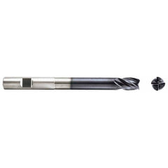 Niagara Cutter - 7/16" Diam 4 Flute Solid Carbide 0.02" Corner Radius End Mill - Americas Industrial Supply