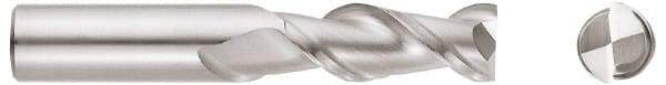 Niagara Cutter - 3/4", 1" LOC, 3/4" Shank Diam, 3" OAL, 2 Flute, Solid Carbide Square End Mill - Single End, TiCN Finish, Spiral Flute, 45° Helix, Centercutting, Right Hand Cut, Right Hand Flute, Series A245 - Americas Industrial Supply