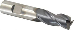 Niagara Cutter - 3/4", 3 Flute, Single End, Solid Carbide, 0.0300 - 0.0350" Corner Radius End Mill - 4" OAL, 35° Helix, Right Hand Flute, 1-5/8" LOC, Right Hand Cut - Americas Industrial Supply