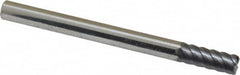 Niagara Cutter - 1/4", 6 Flute, Solid Carbide, 0.02" Corner Radius End Mill - 3" OAL, 45° Helix, 5/8" LOC - Americas Industrial Supply