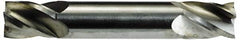 Niagara Cutter - 11/32", 9/16" LOC, 3/8" Shank Diam, 2-1/2" OAL, 4 Flute, Solid Carbide Square End Mill - Double End, Uncoated, Spiral Flute, 30° Helix, Centercutting, Right Hand Cut, Right Hand Flute, Series CSD430 - Americas Industrial Supply
