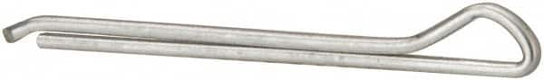 Made in USA - 3/32" Diam x 1-1/4" Long Hammerlock Cotter Pin - Grade 2, Zinc-Plated, Steel - Americas Industrial Supply