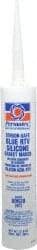 Permatex - 11 oz Cartridge Blue RTV Silicone Gasket Sealant - -65 to 400°F Operating Temp, 24 hr Full Cure Time - Americas Industrial Supply