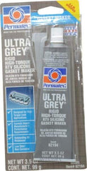 Permatex - 3-1/2 oz Gasket Maker - -65 to 650°F, Gray, Comes in Tube - Americas Industrial Supply