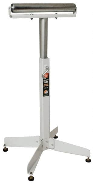 HTC - 16 Inch Long x 43 Inch High Heavy Duty Roller Support - 350 Lbs. Limit, with 1 and 2 Inch Wide Rollers - Americas Industrial Supply