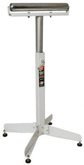 HTC - 16 Inch Long x 43 Inch High Heavy Duty Roller Support - 350 Lbs. Limit, with 1 and 2 Inch Wide Rollers - Americas Industrial Supply