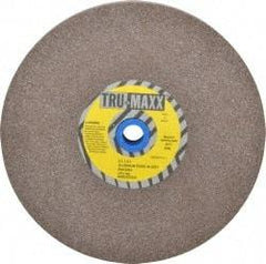 Tru-Maxx - 60 Grit Aluminum Oxide Bench & Pedestal Grinding Wheel - 8" Diam x 1" Hole x 1" Thick, 3600 Max RPM, O Hardness, Medium Grade , Vitrified Bond - Americas Industrial Supply