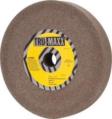 Tru-Maxx - 80 Grit Aluminum Oxide Bench & Pedestal Grinding Wheel - 12" Diam x 1-1/2" Hole x 2" Thick, 2705 Max RPM, P Hardness, Medium Grade , Vitrified Bond - Americas Industrial Supply