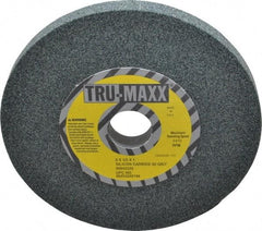 Tru-Maxx - 60 Grit Silicon Carbide Bench & Pedestal Grinding Wheel - 6" Diam x 1" Hole x 1/2" Thick, 5410 Max RPM, K Hardness, Medium Grade , Vitrified Bond - Americas Industrial Supply