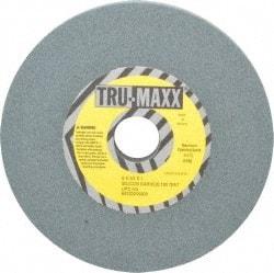 Tru-Maxx - 120 Grit Silicon Carbide Bench & Pedestal Grinding Wheel - 6" Diam x 1" Hole x 1/2" Thick, 5410 Max RPM, K Hardness, Fine Grade , Vitrified Bond - Americas Industrial Supply