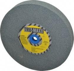 Tru-Maxx - 80 Grit Silicon Carbide Bench & Pedestal Grinding Wheel - 7" Diam x 1" Hole x 1" Thick, 3600 Max RPM, K Hardness, Medium Grade , Vitrified Bond - Americas Industrial Supply