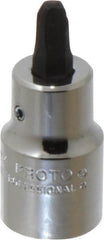Proto - 1/2" Drive Phillips Screwdriver Socket - 2-5/32" OAL, #4 Point - Americas Industrial Supply