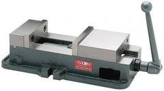 Wilton - 5" Jaw Width, 4-1/2" Jaw Opening Capacity, Horizontal Stationary Machine Vise - Manual Operation, 1 Station, 16-3/4" Long x 4.7" High x 1-3/4" Deep, 5" Jaw Height, 85,000 psi Max Clamp Force, Ductile Alloy - Americas Industrial Supply