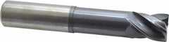 Accupro - 1" Diam 4 Flute Solid Carbide 0.02" Chamfer Width Corner Chamfer End Mill - Americas Industrial Supply