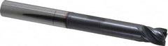 Accupro - 5/8", 4 Flute, Single End, Solid Carbide, Corner Chamfer End Mill - 6" OAL, Right Hand Flute, 3/4" LOC, Right Hand Cut, 3-3/8" Extended Reach - Americas Industrial Supply