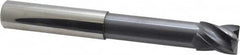 Accupro - 3/4", 4 Flute, Single End, Solid Carbide, Corner Chamfer End Mill - 6" OAL, Right Hand Flute, 1" LOC, Right Hand Cut, 3-3/8" Extended Reach - Americas Industrial Supply