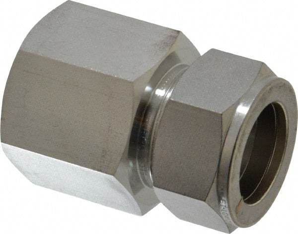 Ham-Let - 1" OD, Grade 316Stainless Steel Female Connector - Comp x FNPT Ends - Americas Industrial Supply