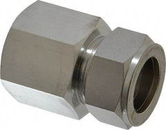 Ham-Let - 1" OD, Grade 316Stainless Steel Female Connector - Comp x FNPT Ends - Americas Industrial Supply