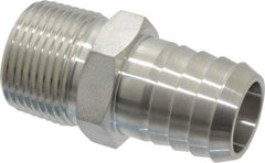 Ham-Let - 3/4" Grade 316 Stainless Steel Pipe Hose Connector - Barb x MNPT End Connections, 6,800 psi - Americas Industrial Supply