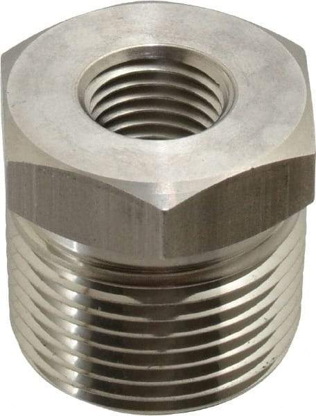 Ham-Let - 3/4 x 1/4" Grade 316 Stainless Steel Pipe Hex Bushing - MNPT x FNPT End Connections, 6,200 psi - Americas Industrial Supply