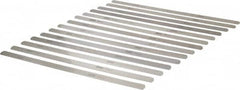 SPI - 14 Piece, 0.03 to 0.05mm Parallel Feeler Gage Set - 12" Long x 1/2" Wide, Tempered Steel - Americas Industrial Supply