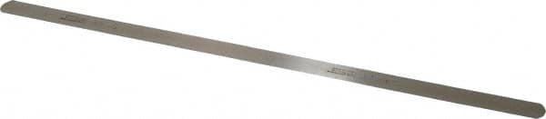 SPI - 0.25mm Thick x 1/2 Inch Wide x 12 Inch Leaf Length, Parallel Feeler Gage - High Carbon Steel - Americas Industrial Supply