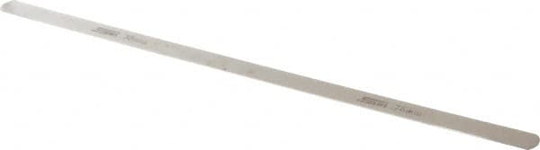 SPI - 0.75mm Thick x 1/2 Inch Wide x 12 Inch Leaf Length, Parallel Feeler Gage - High Carbon Steel - Americas Industrial Supply