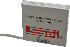 SPI - 0.001 Inch Thick x 25 Ft. Long x 1/2 Inch Wide, Feeler Stock Roll - High Carbon Steel - Americas Industrial Supply