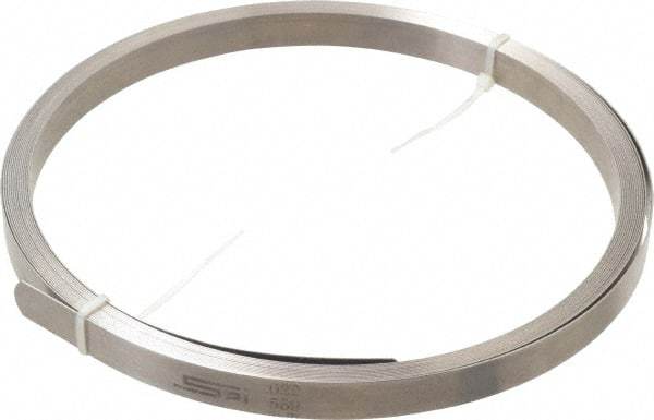 SPI - 0.022 Inch Thick x 25 Ft. Long x 1/2 Inch Wide, Feeler Stock Roll - High Carbon Steel - Americas Industrial Supply
