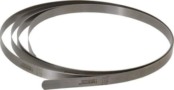 SPI - 0.007 Inch Thick x 25 Ft. Long x 1/2 Inch Wide, Feeler Stock Roll - High Carbon Steel - Americas Industrial Supply