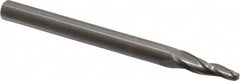 Onsrud - 1/8" Cutting Diam x 3/4" Length of Cut, 2 Flute, Upcut Spiral Router Bit - Uncoated, Right Hand Cut, Solid Carbide, 3" OAL x 1/4" Shank Diam, Ball End Taper - Americas Industrial Supply