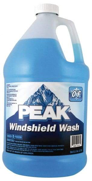 Peak - Water-Based Solution Windshield Washer Fluid - 1 Gal Bottle, 0°  Freezing Point - Americas Industrial Supply