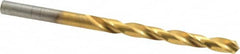 Hertel - 7/32" 118° High Speed Steel Jobber Drill - TiN Finish, Right Hand Cut, Spiral Flute, Straight Shank, 3-3/4" OAL, Standard Point - Americas Industrial Supply