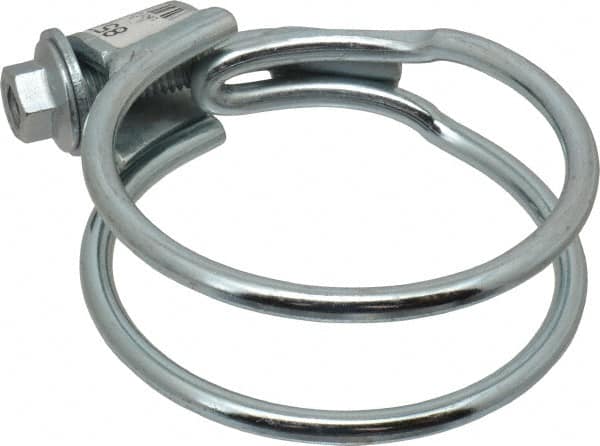 Made in USA - 1-1/8" Wide, Steel Wire Clamp for Tube & Hose - Americas Industrial Supply