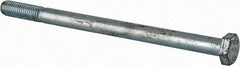 Value Collection - M12x1.75mm Metric Coarse, 180mm Length Under Head Hex Head Cap Screw - Partially Threaded, Grade 8.8 Steel, Zinc-Plated Finish, 19mm Hex - Americas Industrial Supply