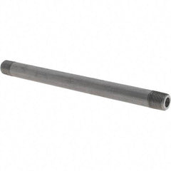 Made in USA - Schedule 80, 1/8" Diam x 5" Long Black Pipe Nipple - Threaded - Americas Industrial Supply