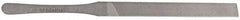 Proto - 5-1/4" Long, Smooth Cut, Flat American-Pattern File - Double Cut, 1/4" Overall Thickness, Tang - Americas Industrial Supply