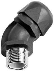 Murrplastik - 3/8" Trade, Nylon Compression Angled Liquidtight Conduit Connector - Noninsulated - Americas Industrial Supply