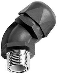 Murrplastik - 2" Trade, Nylon Compression Angled Liquidtight Conduit Connector - Noninsulated - Americas Industrial Supply